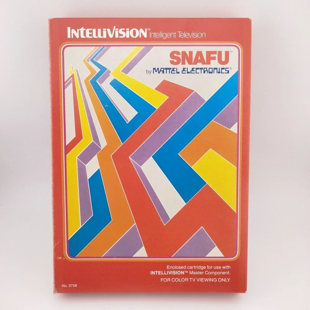 Sea Battle & Snafu (Mattel Intellivision, 1980) w/Manual,‎ Overlays